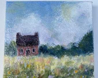 Custom house portrait oil painting,house portrait commission /oil painting house,oil painting house portrait original,Handpainted gift