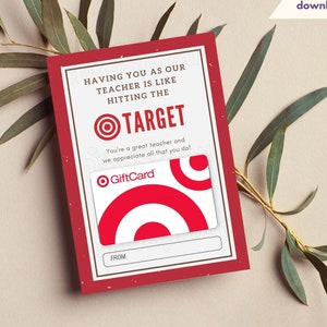 Titolare della carta regalo Target Idea regalo per l'insegnante Regalo di compleanno dell'ultimo minuto per l'insegnante Regalo di ringraziamento per l'insegnante Regalo di apprezzamento per il dipendente