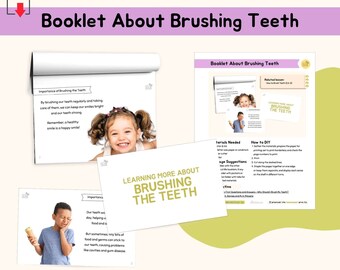 Booklet About Brushing Teeth Montessori Practical Life Extension Activity Montessori Life Skill Practice Circle Time Discussion Prompt, PDF