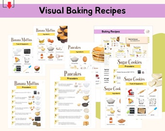 Visual Baking Recipes Montessori Practical Life Skill Extension Activity Montessori Life Skill Activity Care of Environment Material, PDF