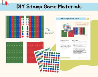 DIY Stamp Game Material Montessori DIY Math Material Extension Activity Math Operations Montessori Math Activity Elementary, PDF Printable