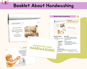 Booklet About Handwashing Montessori Practical Life Extension Activity Montessori Life Skill Practice Circle Time Discussion Prompt, PDF