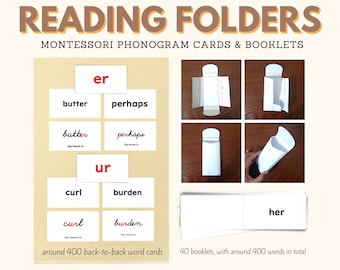 PHONOGRAM Booklets Montessori Language Dwyer Approach Reading Folders Key Phonogram Key Sounds Reading Activity Spelling Work, PDF Printable