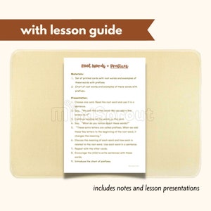 Montessori PREFIXES Word Study Montessori Language Reading Writing ...