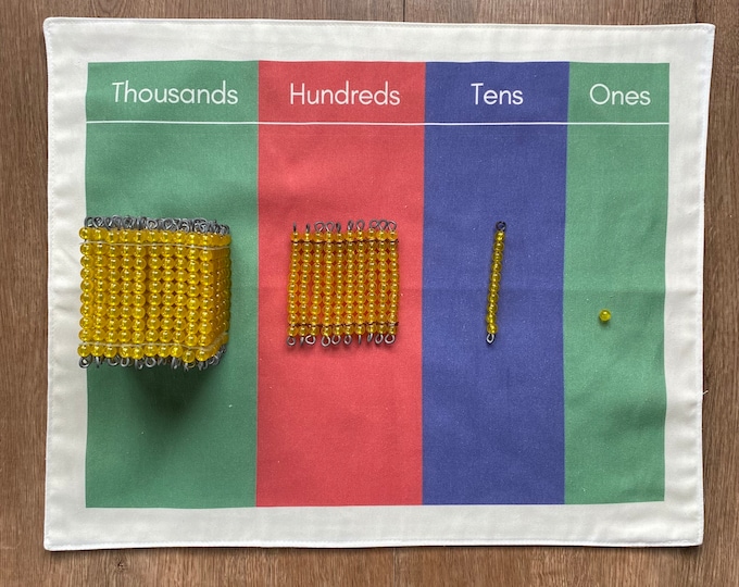 Montessori, Place Value Mat, for the Golden Beads and Stamp Game - Etsy UK