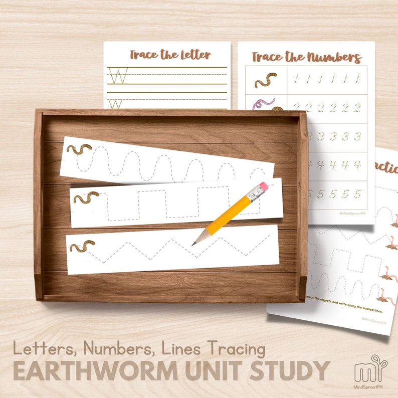Earthworm Homeschool Unit Study Preschool Nature Study Binder Preschool ...