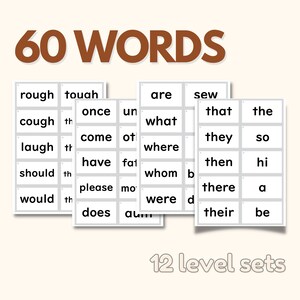 PUZZLE Words Montessori Language Dwyer Approach Sight Words Montessori Memory Word Game Homeschool Classroom Daycare Activity