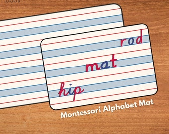 Montessori Writing Alphabet Mat Medium Montessori Rug Movable Alphabet Letter Play Mat Activity Placemat Neoprene Fabric Rubber Backing