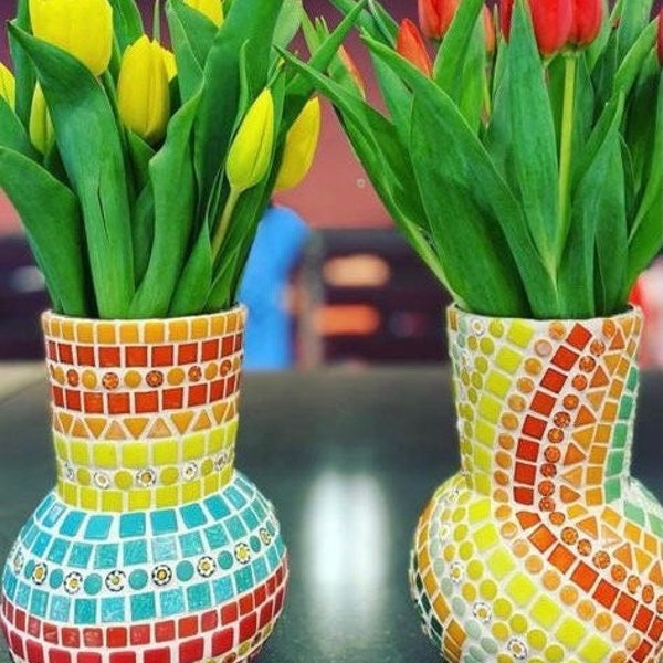 Mosaic Vase - Etsy