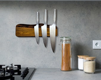 Magnetic Knife Holder: A Perfect Mother's Day Gift for the Chef Mom! / Magnetic Knife Block / Magnetic Knife Rack