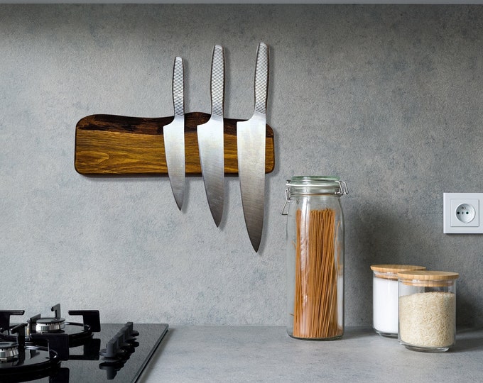 Magnetic Knife Holder: A Perfect Father's Day Gift for the Chef Dad! / Magnetic Knife Block / Magnetic Knife Rack
