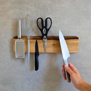 Space-Saving Magnetic Knife Holder - Keep Your Kitchen Organized