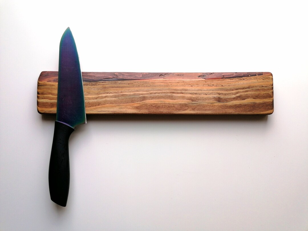 Knife Block / Wooden Knife Holder / Wall Mounted Live