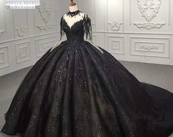 Black Ball Gown - Etsy