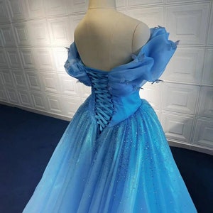 Cinderella Wedding Dress, Cinderella Blue Ball Gown, Sky Blue ...