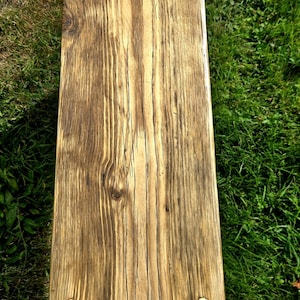 Rustic reclaimed scaffold bench image 6