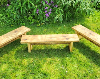 Children's wooden bench