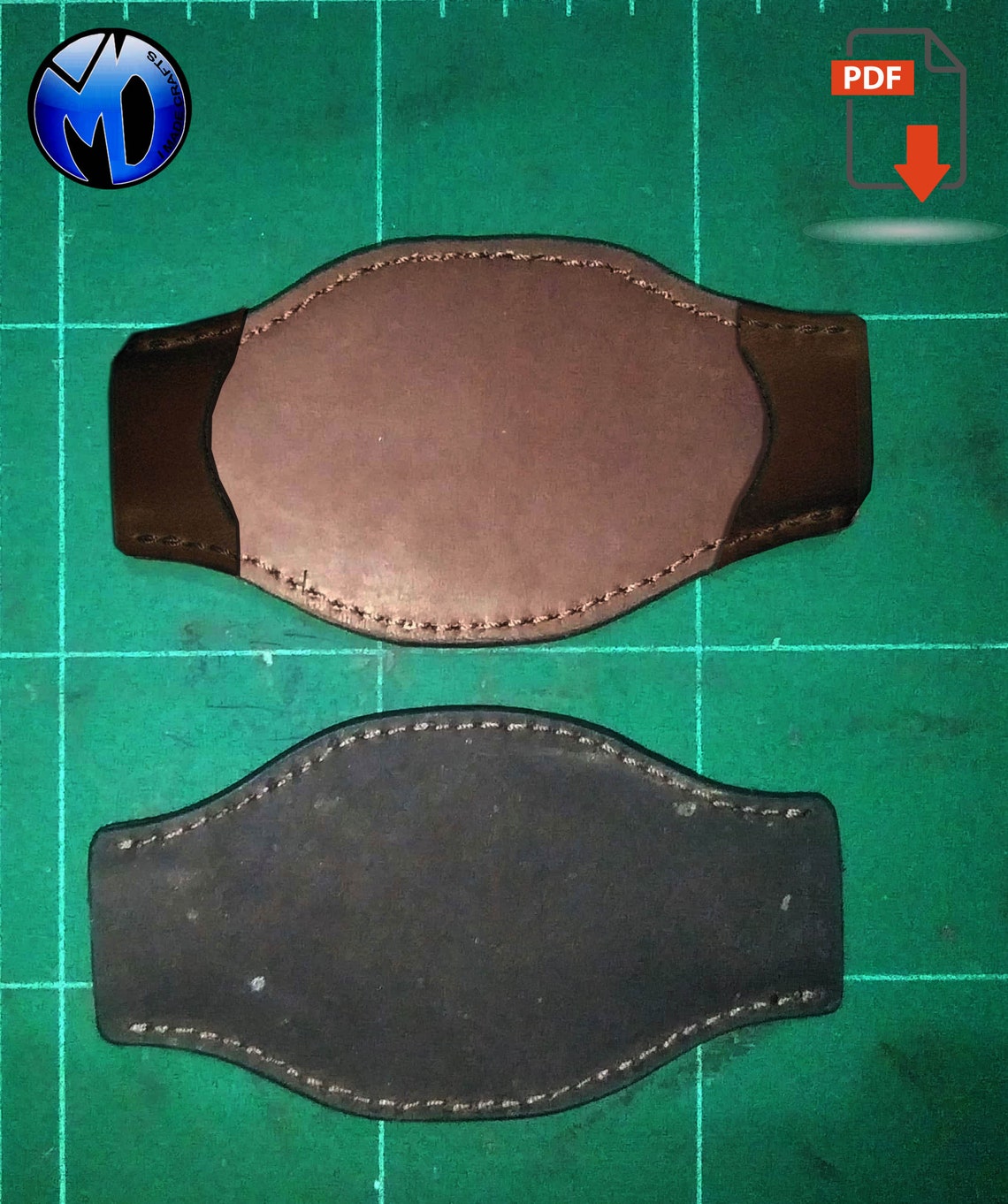 Leather Watch Strap Pattern or Template, Download Pdf Pattern for