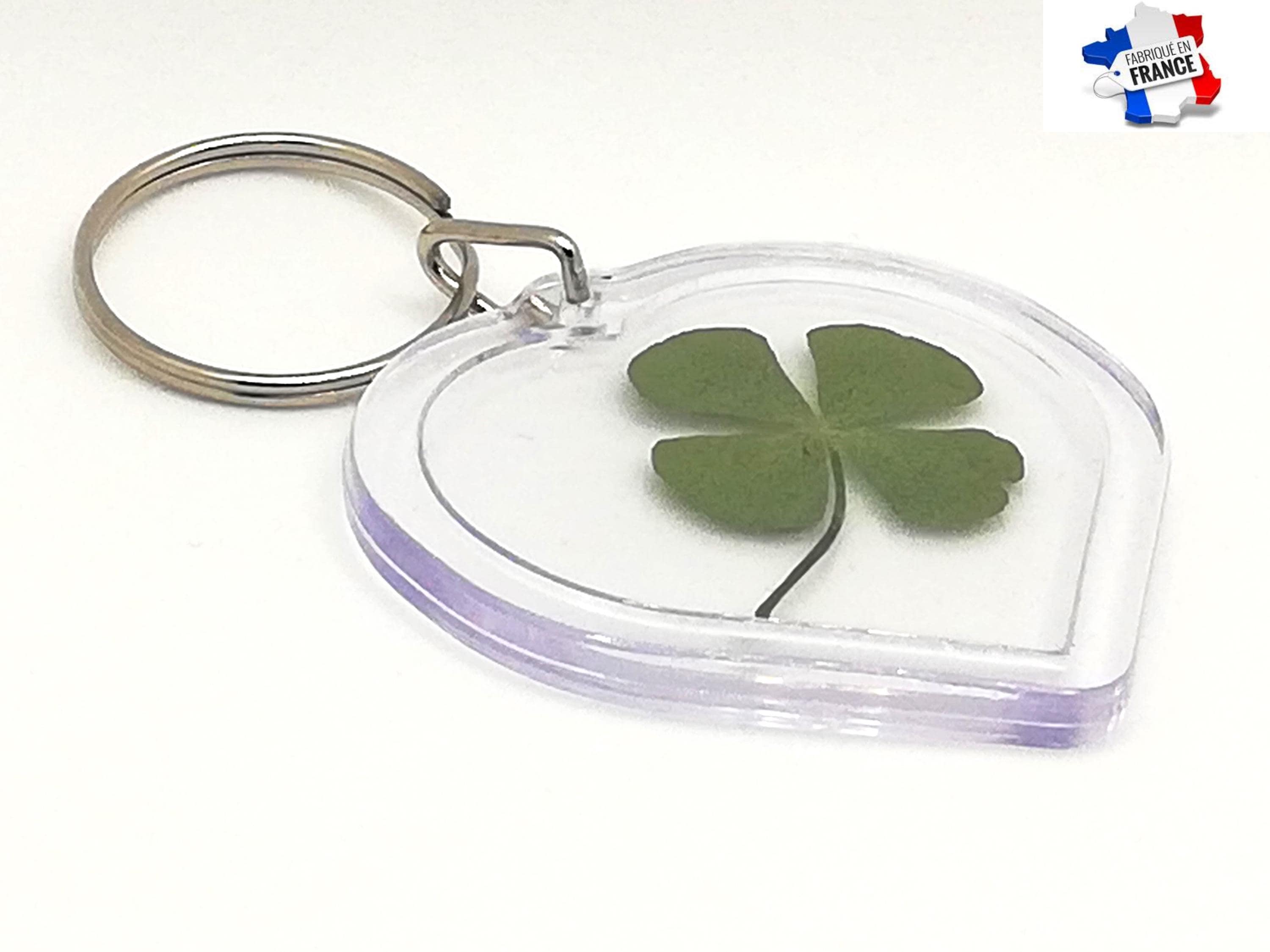 Genuine Four Leaf Clover - Luck and Protection Keychain, Lucky Gift