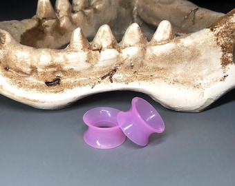 Pair of Silicone Ear Tunnels Ear Plugs Ear Gauges Ear Piercings