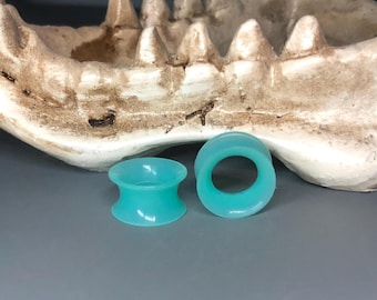 Pair of Silicone Ear Tunnels Ear Plugs Ear Gauges Ear Piercings
