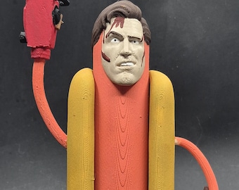 Horror Hotdog Ash Evil Dead Figurine – Hand-Painted Limited Edition