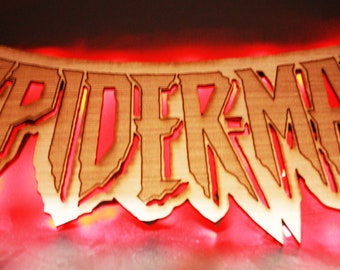 LED-muurbord SpiderMan: van kleur veranderend superhelddecor