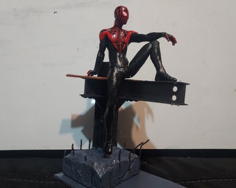 Spider Person Black Suit 3D Print Hand painted