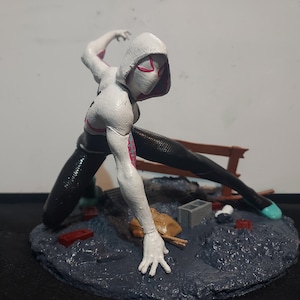 Spider Person Girl Person 3D Print Handpainted