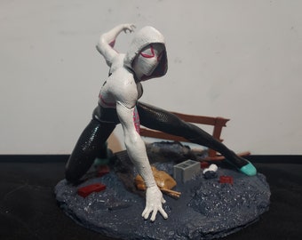 Spider Person Girl Person 3D Print Handpainted