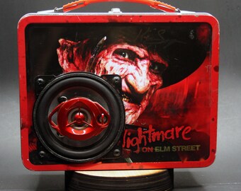 Freddy Krueger Lunchbox Boombox: Signed Ken Sagoes Collectible - Etsy