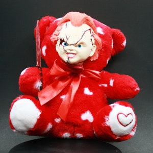 HORROR TEDDY BEAR #25 Chucky Scary Movie Stuffed Animal Plush Child&#39;s Play