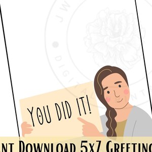 JW doopcadeau - Instant Download wenskaart - JW Gifts - JW digitale downloads - Doop wenskaart