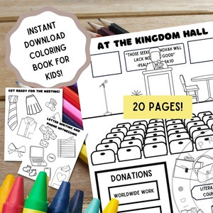 JW Kids Coloring Book: Meeting Workbook, Print-at-Home (Digital Download)