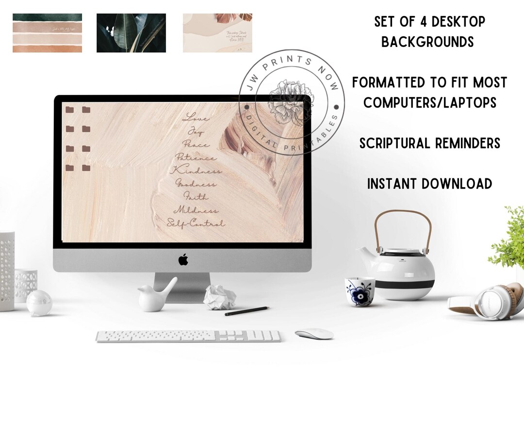 JW Desktop Wallpaper - Instant Download - Set of Four - JPEG File ...