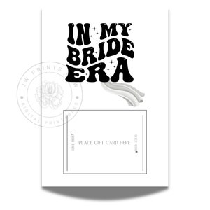 Porta-cartão de presente 5x7 - Novo cartão de felicitações de noiva - Presente de casamento - Cartão de felicitações de casamento - Presente de noivado - Chá de panela - Impressão instantânea