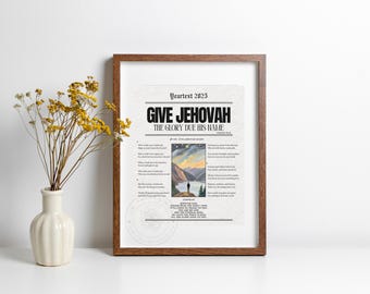 Yeartext 2025 Art Print: Give Jehovah Glory (Digital Download)