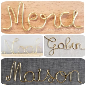 Palabra personalizada o nombre decorativo para colocar o colgar