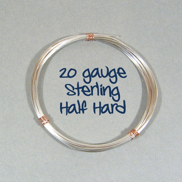 Sterling Silver Wire - 20ga HH - Choose Your Length
