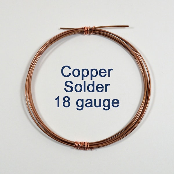 Copper Wire Solder - 18 Gauge - Choose Your Length