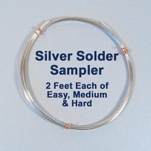 Silver Solder Sampler - 2 Feet Each - 3 Tempers