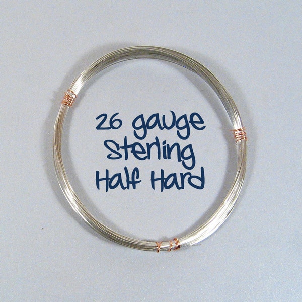 Sterling Silver Wire - 26ga HH - Choose Your Length