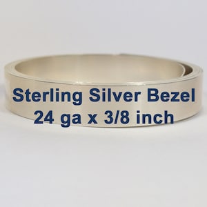 24ga x 3/8&quot; Sterling Silver Bezel Wire - Choose Your Length