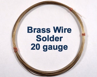 Brass Wire Solder - 20 Gauge - Choose Your Length