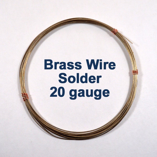 Brass Wire Solder - 20 Gauge - Choose Your Length