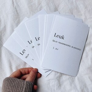 Ansichtkaartje 'leuk, jij' | 100% recycled papier | A6 formaat | Zusterliefde Studios