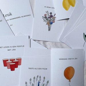 Set van 3 ansichtkaartjes naar keuze | 100% recycled papier | A6 formaat | Zusterliefde Studios