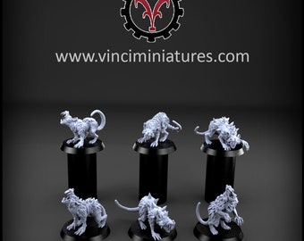 Giant Rats Goblin Caves Epic Miniatures - Etsy