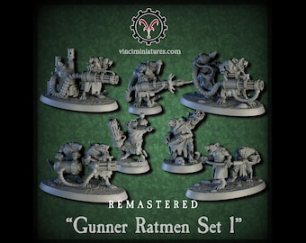 REMASTERED Gunner Ratmen Set 1