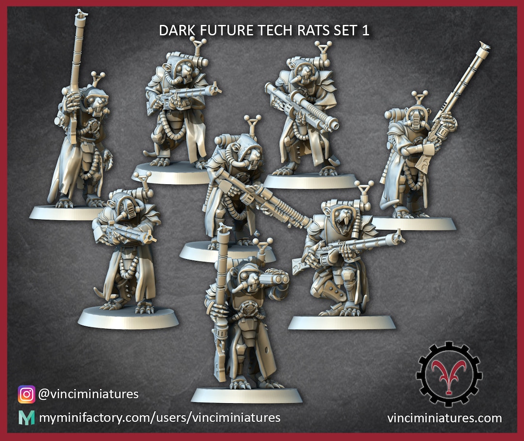 DARK FUTURE Tech Rats Set 1 - Etsy